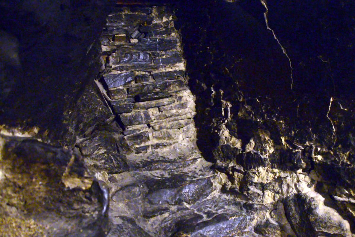 18 Descend From The Main Hall Upper Floor Down A Narrow Opening To The Cave Below At Rong Pu Monastery Between Rongbuk And Mount Everest North Face Base Camp In Tibet